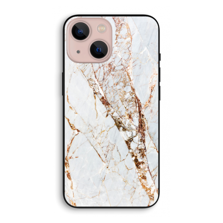 Goud marmer: iPhone 13 mini Biologisch afbreekbaar hoesje