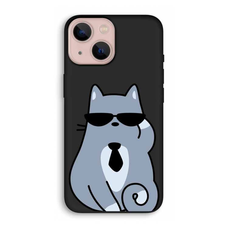 Cool cat: iPhone 13 mini Biologisch afbreekbaar hoesje