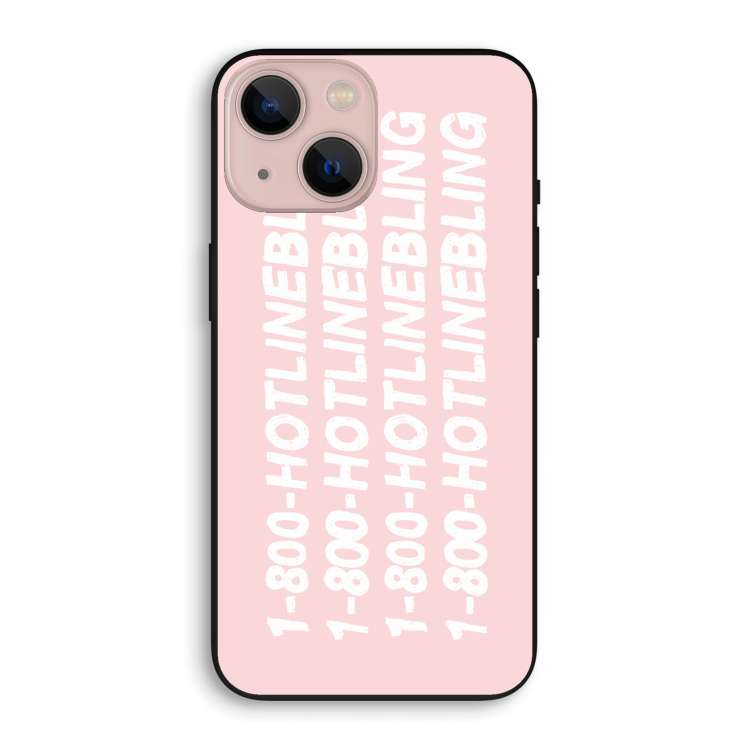 Hotline bling pink: iPhone 13 mini Biologisch afbreekbaar hoesje
