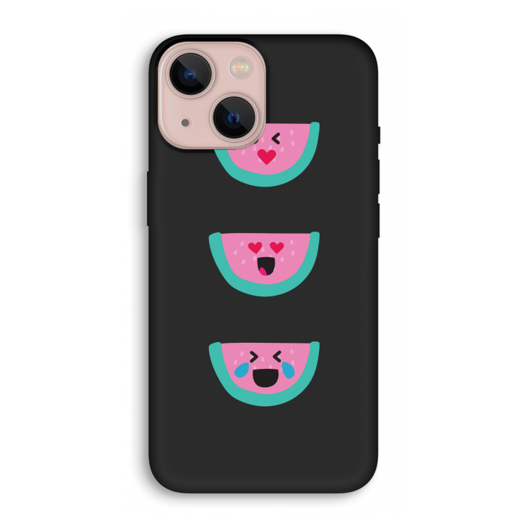 Smiley watermeloen: iPhone 13 mini Biologisch afbreekbaar hoesje