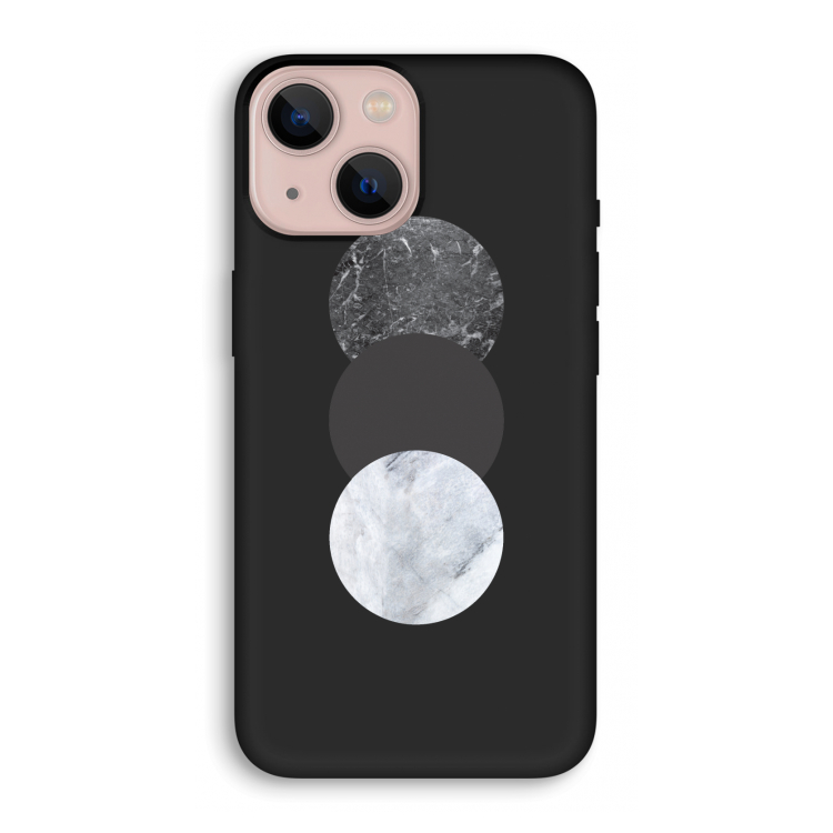 Marmeren cirkels: iPhone 13 mini Biologisch afbreekbaar hoesje
