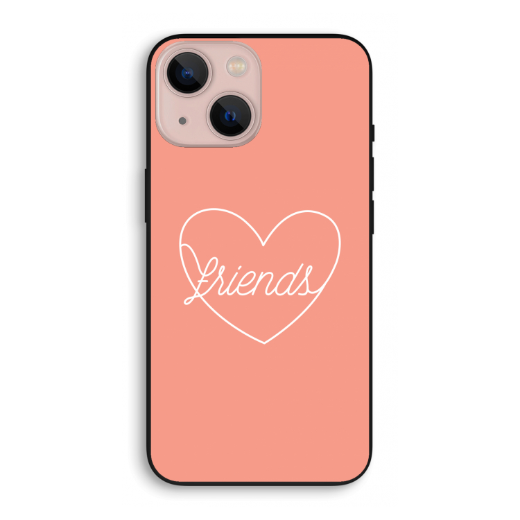 Friends heart: iPhone 13 mini Biologisch afbreekbaar hoesje