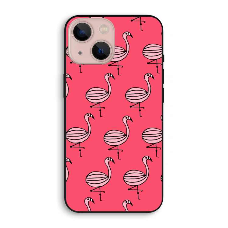 Flamingo: iPhone 13 mini Biologisch afbreekbaar hoesje