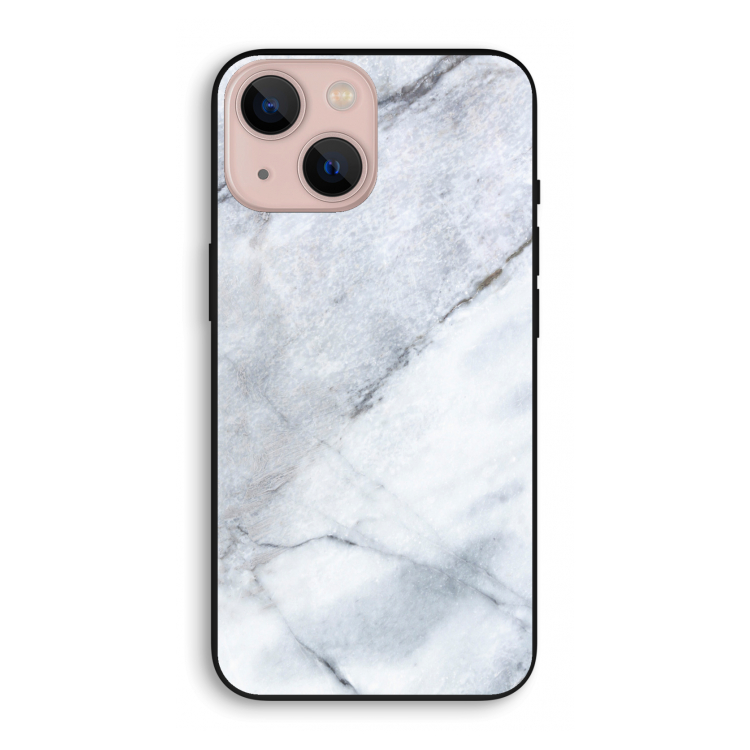 Witte marmer: iPhone 13 mini Biologisch afbreekbaar hoesje