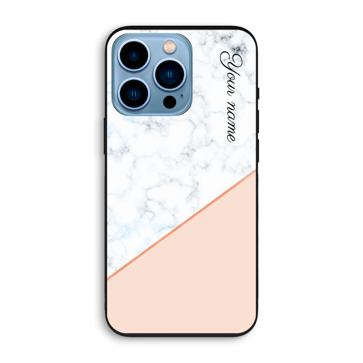 Marmer in stijl: iPhone 13 Pro Biologisch afbreekbaar hoesje