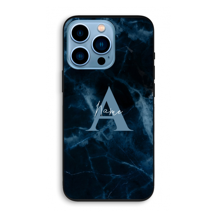 Midnight Marble: iPhone 13 Pro Biologisch afbreekbaar hoesje