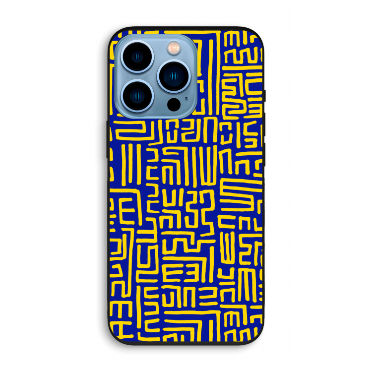Majorelle Blue Print: iPhone 13 Pro Biologisch afbreekbaar hoesje
