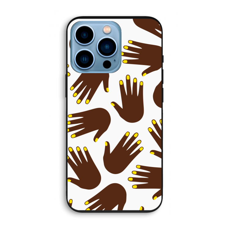 Hands dark: iPhone 13 Pro Biologisch afbreekbaar hoesje