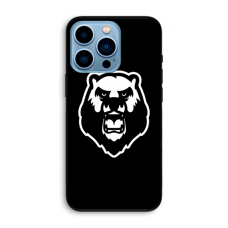 Angry Bear (black): iPhone 13 Pro Biologisch afbreekbaar hoesje