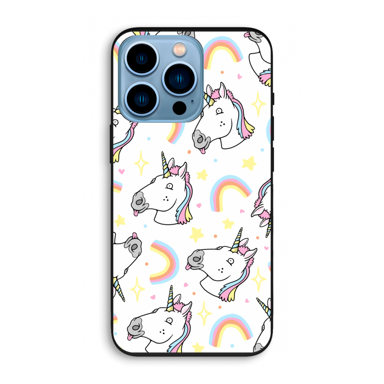Rainbow Unicorn: iPhone 13 Pro Biologisch afbreekbaar hoesje