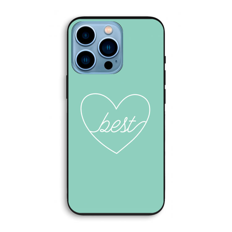 Best heart pastel: iPhone 13 Pro Biologisch afbreekbaar hoesje
