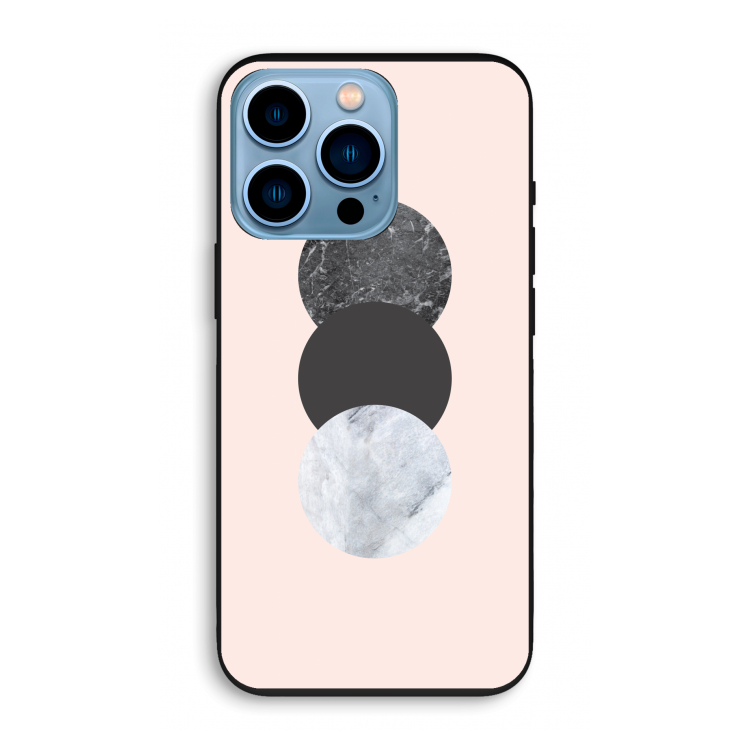 Marmeren cirkels: iPhone 13 Pro Biologisch afbreekbaar hoesje