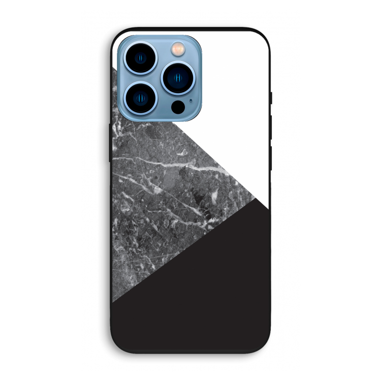 Combinatie marmer: iPhone 13 Pro Biologisch afbreekbaar hoesje