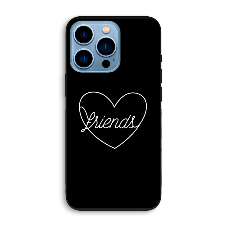 Friends heart black: iPhone 13 Pro Biologisch afbreekbaar hoesje