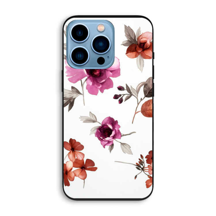 Geschilderde bloemen: iPhone 13 Pro Biologisch afbreekbaar hoesje