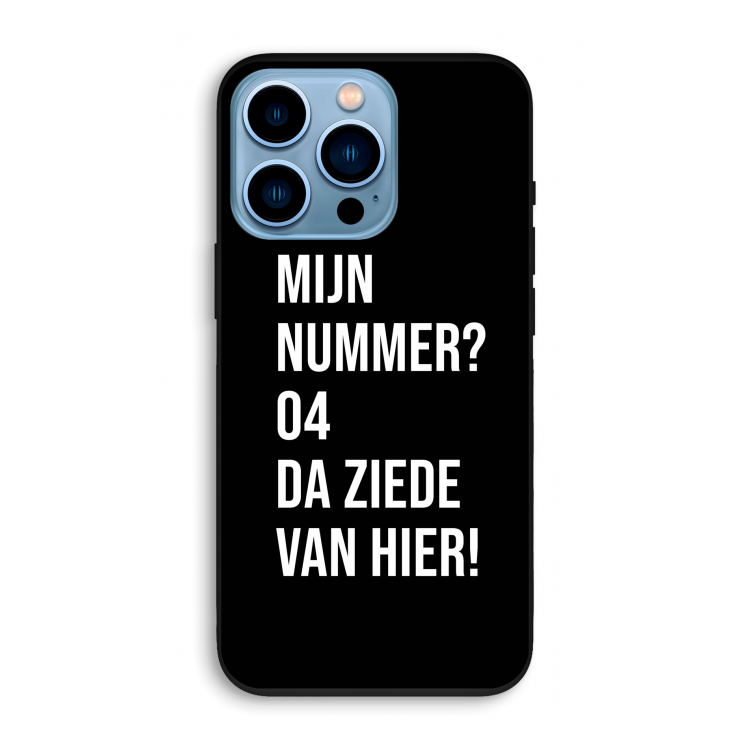 Da ziede van hier - Zwart: iPhone 13 Pro Biologisch afbreekbaar hoesje