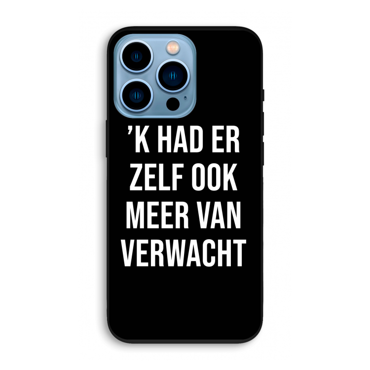 Meer verwacht - Zwart: iPhone 13 Pro Biologisch afbreekbaar hoesje