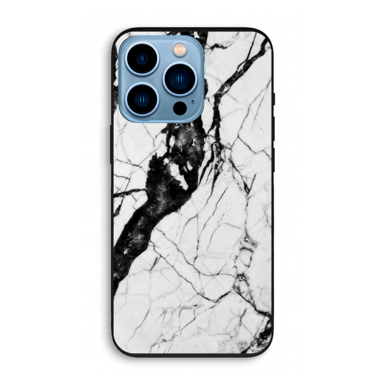 Witte marmer 2: iPhone 13 Pro Biologisch afbreekbaar hoesje