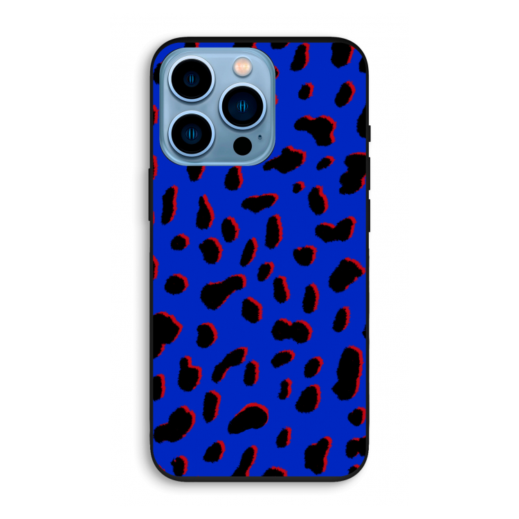 Blue Leopard: iPhone 13 Pro Biologisch afbreekbaar hoesje