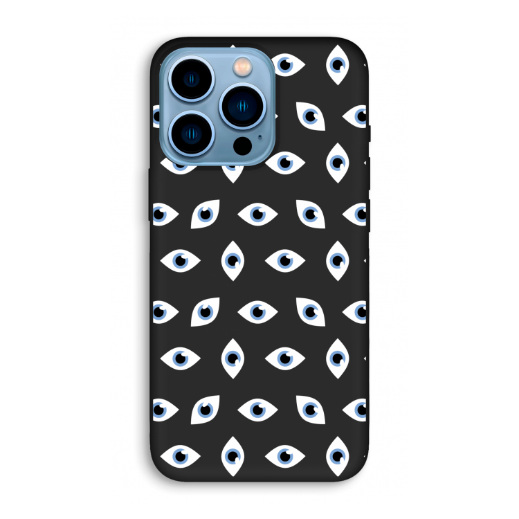 Eyes pattern: iPhone 13 Pro Biologisch afbreekbaar hoesje