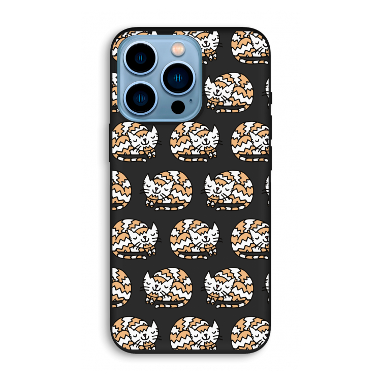 Slapende poes: iPhone 13 Pro Biologisch afbreekbaar hoesje