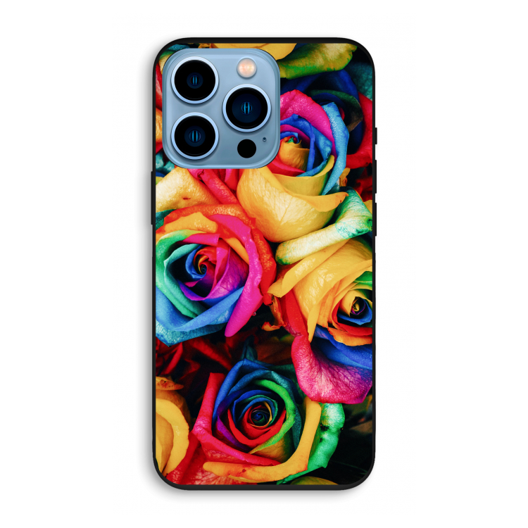 Neon bloemen: iPhone 13 Pro Biologisch afbreekbaar hoesje