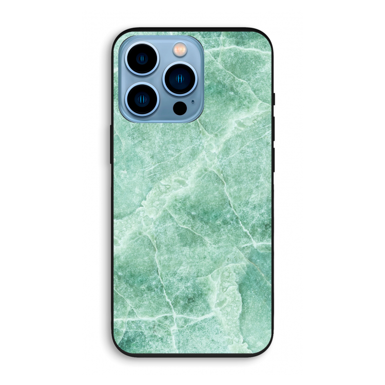 Groen marmer: iPhone 13 Pro Biologisch afbreekbaar hoesje