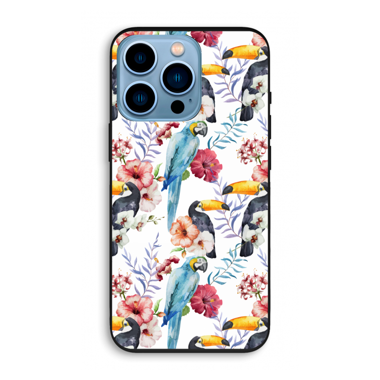Bloemen tukan: iPhone 13 Pro Biologisch afbreekbaar hoesje