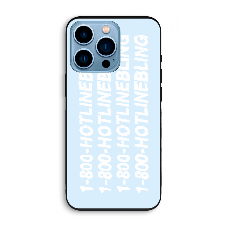 Hotline bling blue: iPhone 13 Pro Biologisch afbreekbaar hoesje