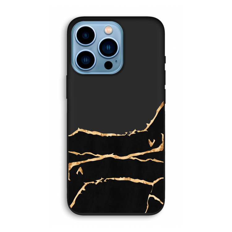 Gouden marmer: iPhone 13 Pro Biologisch afbreekbaar hoesje