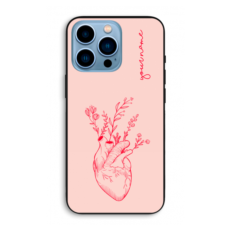 Blooming Heart: iPhone 13 Pro Max Biologisch afbreekbaar hoesje