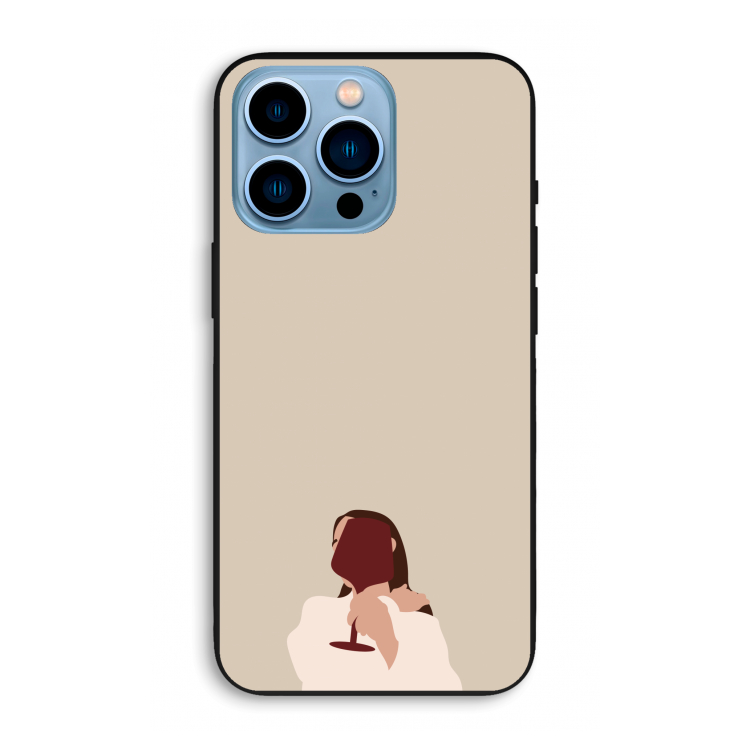 I drink wine: iPhone 13 Pro Max Biologisch afbreekbaar hoesje
