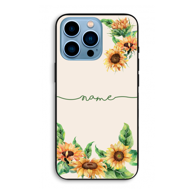 Zonnebloemen: iPhone 13 Pro Max Biologisch afbreekbaar hoesje