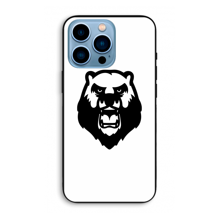 Angry Bear (white): iPhone 13 Pro Max Biologisch afbreekbaar hoesje
