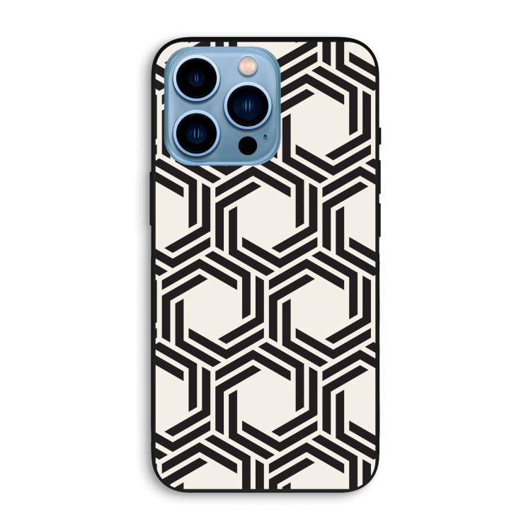 Geometrisch patroon: iPhone 13 Pro Max Biologisch afbreekbaar hoesje