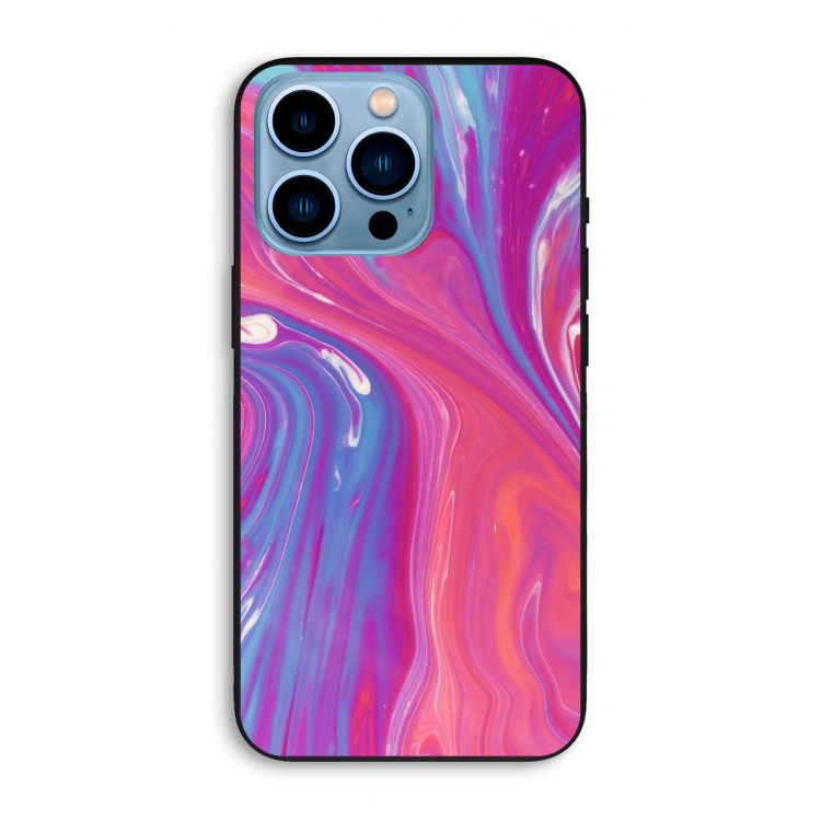 Paarse stroom: iPhone 13 Pro Max Biologisch afbreekbaar hoesje