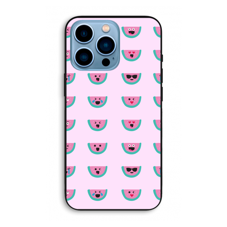 Smiley watermeloenprint: iPhone 13 Pro Max Biologisch afbreekbaar hoesje