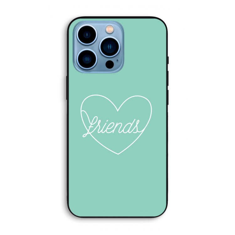 Friends heart pastel: iPhone 13 Pro Max Biologisch afbreekbaar hoesje