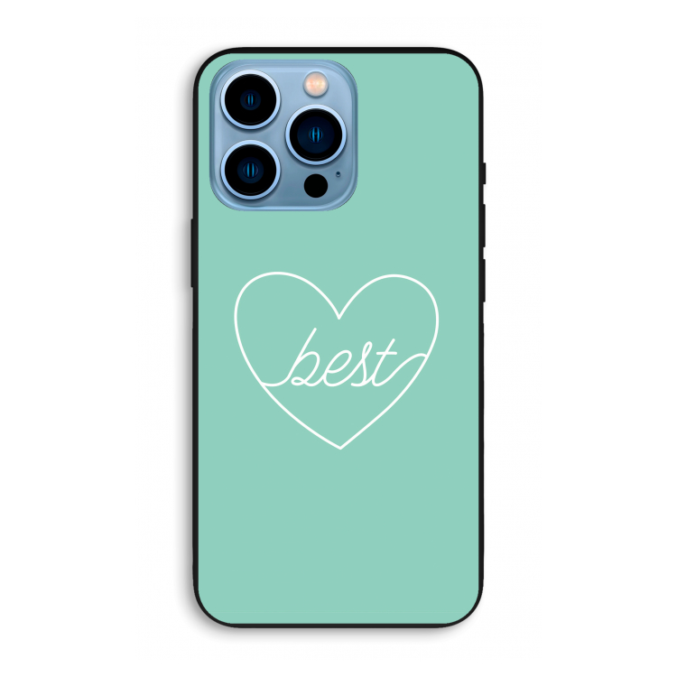 Best heart pastel: iPhone 13 Pro Max Biologisch afbreekbaar hoesje