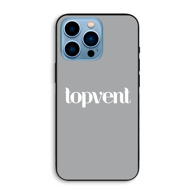 Topvent Grijs Wit: iPhone 13 Pro Max Biologisch afbreekbaar hoesje