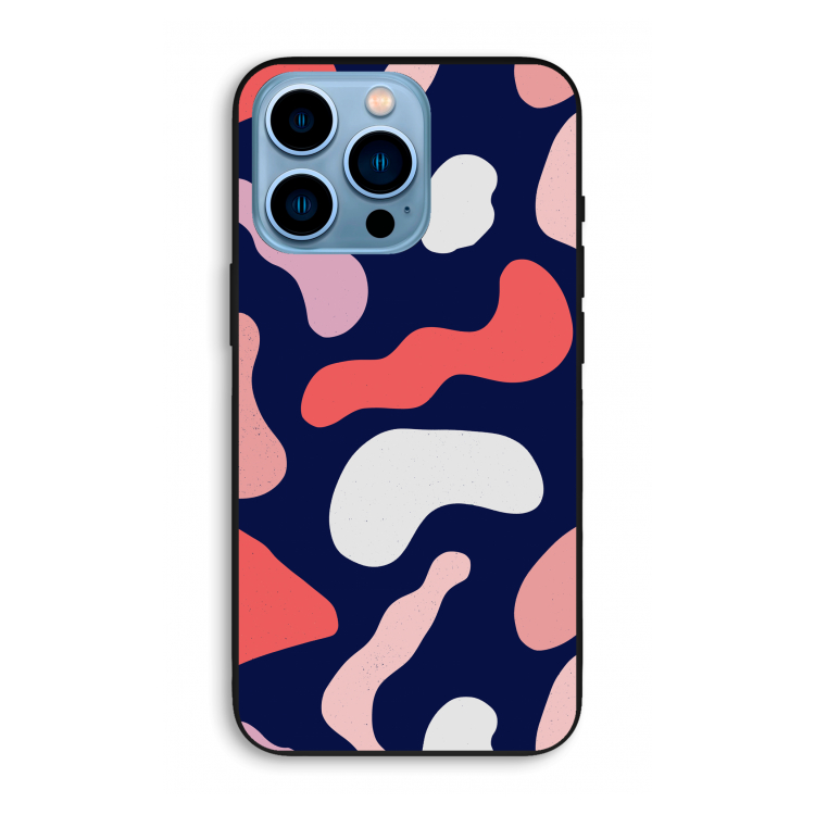 Memphis Shapes Pink: iPhone 13 Pro Max Biologisch afbreekbaar hoesje