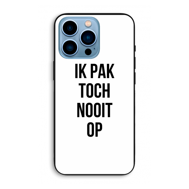 Ik pak nooit op: iPhone 13 Pro Max Biologisch afbreekbaar hoesje