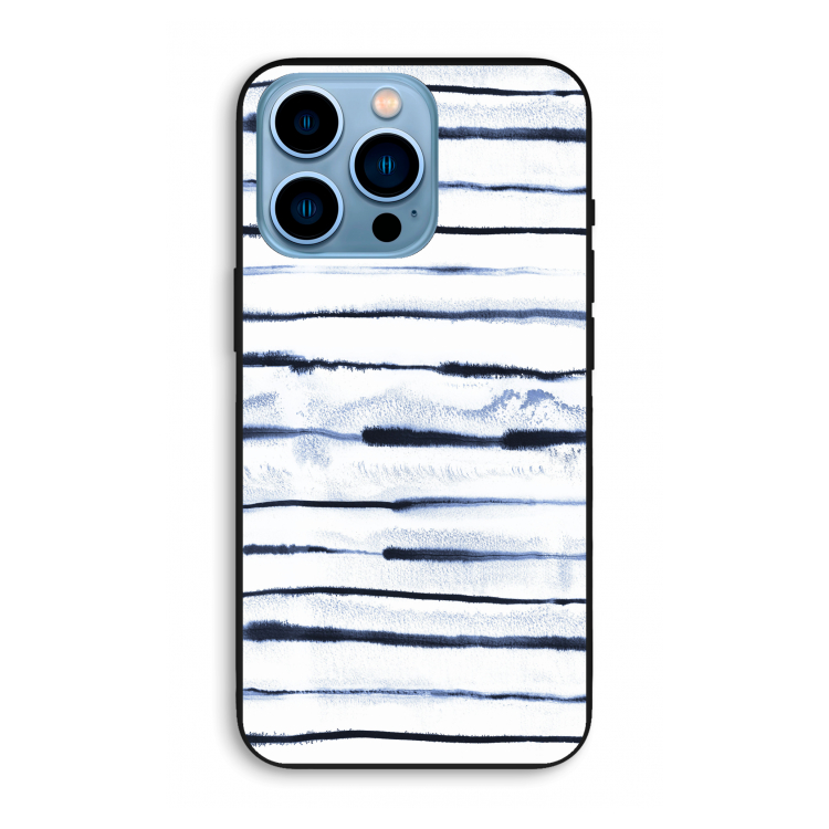 Ink Stripes: iPhone 13 Pro Max Biologisch afbreekbaar hoesje