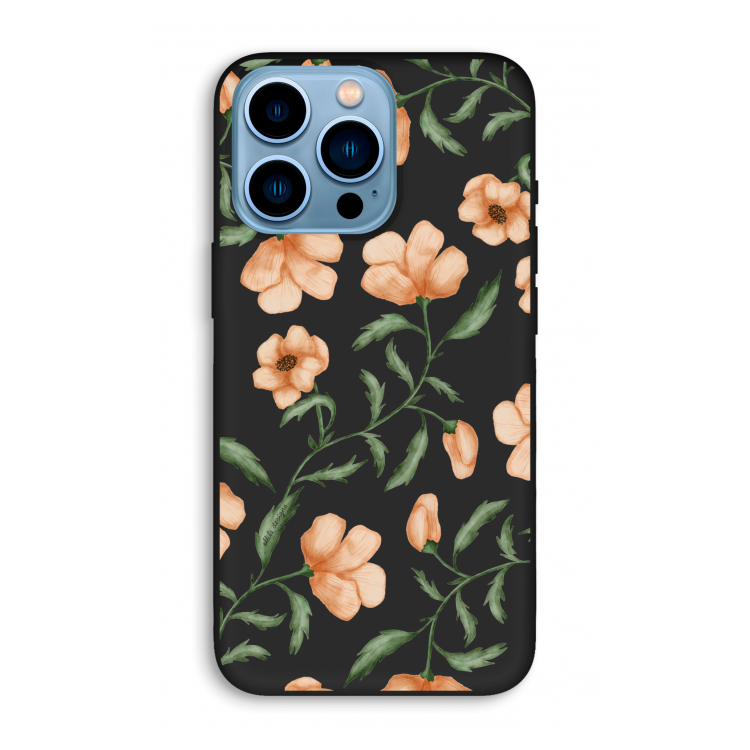 Peachy flowers: iPhone 13 Pro Max Biologisch afbreekbaar hoesje