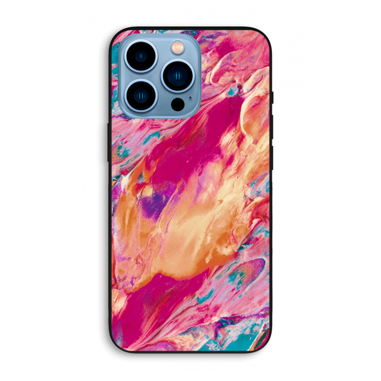 Pastel Echoes: iPhone 13 Pro Max Biologisch afbreekbaar hoesje