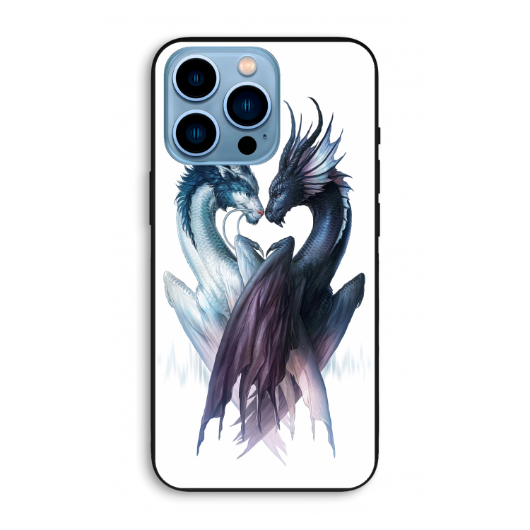 Yin Yang Dragons: iPhone 13 Pro Max Biologisch afbreekbaar hoesje