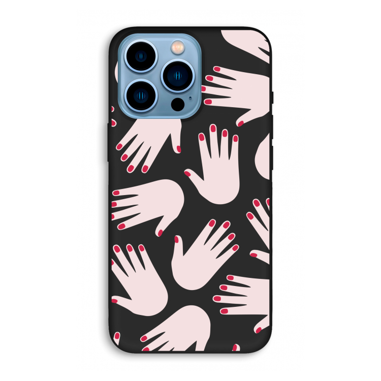 Hands pink: iPhone 13 Pro Max Biologisch afbreekbaar hoesje