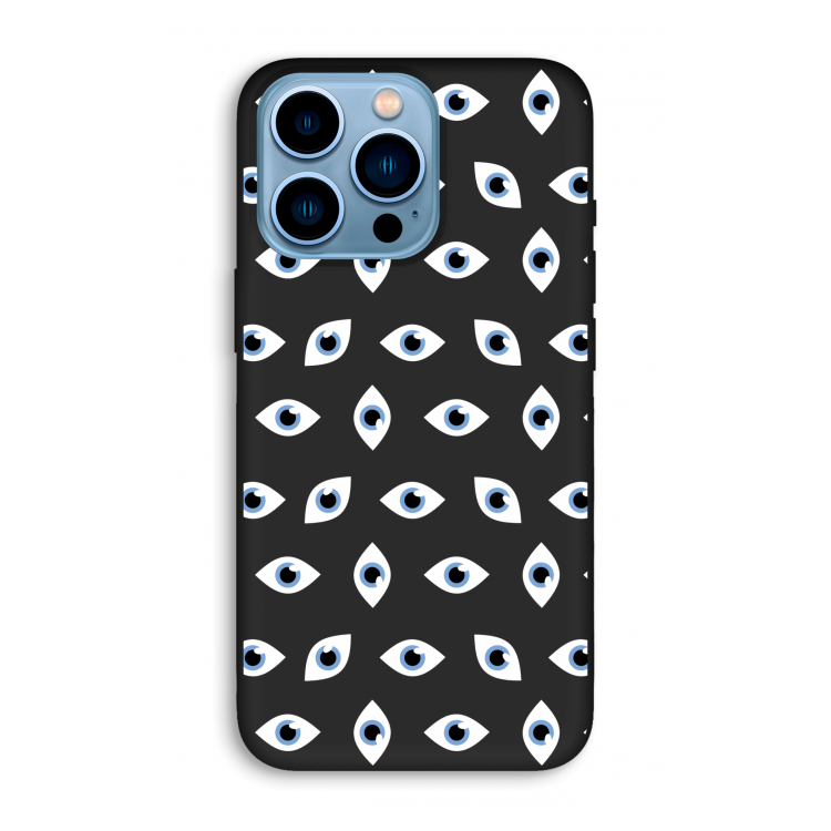 Eyes pattern: iPhone 13 Pro Max Biologisch afbreekbaar hoesje
