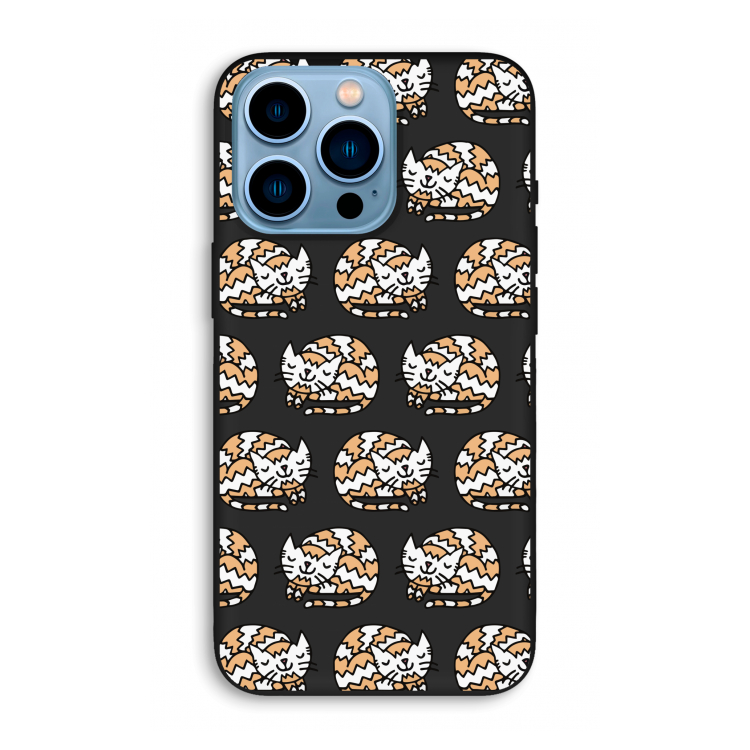 Slapende poes: iPhone 13 Pro Max Biologisch afbreekbaar hoesje