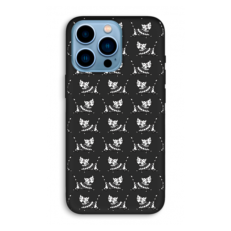 Zwarte poes: iPhone 13 Pro Max Biologisch afbreekbaar hoesje